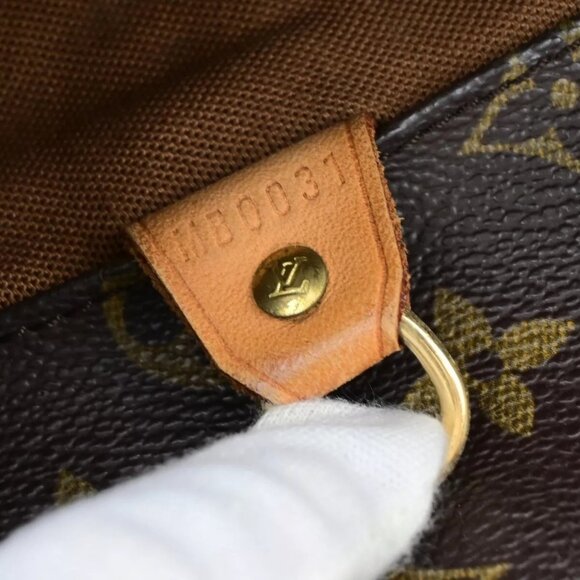 LOUIS VUITTON Sac Shopping Shoulder Tote Bag Monogram Leather - Picture 3 of 16